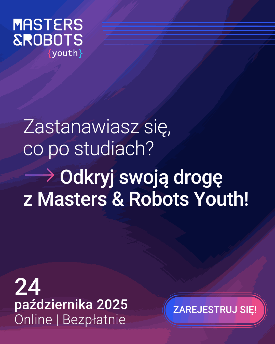 Bezpłatna konferencja Masters & Robots Youth – przygotuj się na rynek pracy przyszłości